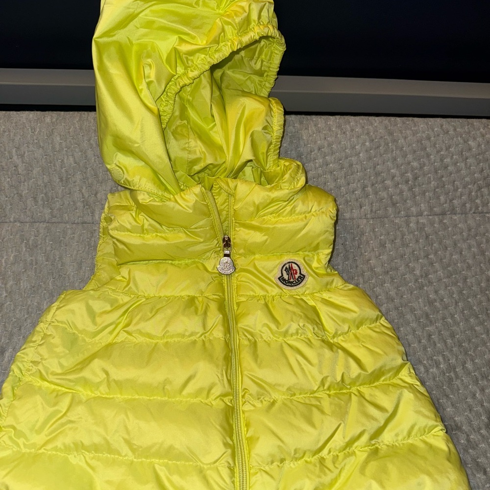 Moncler Yellow Puffer Vest